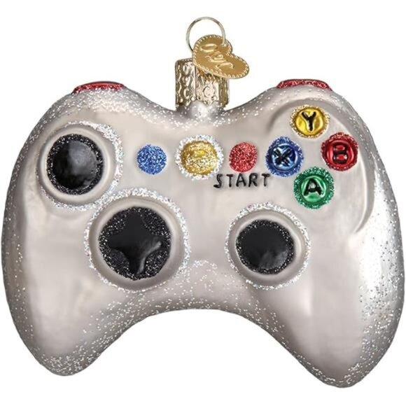 Christmas Ornaments: Video Game Controller Glass Blown Ornaments for - Picture 7 of 7